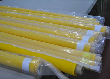 कपड़ा छपाई के लिए पीला 80 थ्रेड पॉलिएस्टर मेष स्क्रीन फैब्रिक, 250 सेमी चौड़ाई
