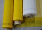 सफेद और पीले रंग के साथ कम बढ़ाव मोनोफिलामेंट पॉलिएस्टर स्क्रीन प्रिंटिंग मेष