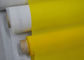 एसजीएस एफडीए सिल्क स्क्रीन प्रिंटिंग मेष 53 &quot;पीईटी 100% सामग्री के साथ, सफेद / पीला रंग