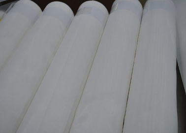 कपड़ा छपाई के लिए सफेद और पीले रंग के साथ DPP 72T पॉलिएस्टर स्क्रीन प्रिंटिंग मेष