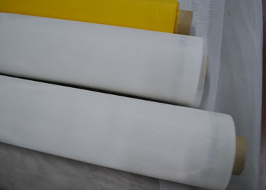 ग्लास प्रिंटिंग के लिए सफेद या पीला 64T पॉलिएस्टर स्क्रीन प्रिंटिंग मेष