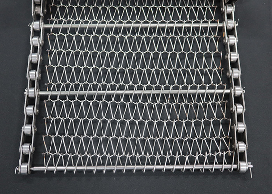 स्टेनलेस स्टील बुना हुआ चेन फ्लैट संतुलित सर्पिल तार बुनाई कन्वेयर जाल बेल्ट
