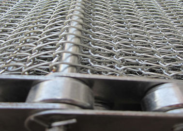 हीट हटना सुरंग खाद्य भारी स्टेनलेस स्टील आलू के तार धातु मेष कन्वेयर बेल्ट, 304 316 कार्बन स्टील