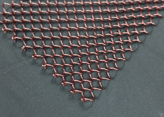 अच्छी कीमत सजावट के लिए 2.5 मीटर चौड़ाई वाली सादी बुनाई वाली सजावटी स्टील की जाली ऑनलाइन