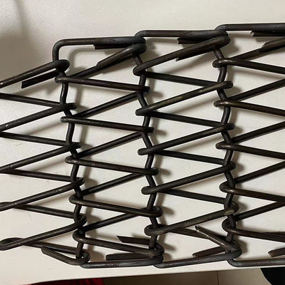 अच्छी कीमत शॉट ब्लास्ट मशीन के लिए मैंगनीज स्टील के तार जाल बेल्ट ऑनलाइन