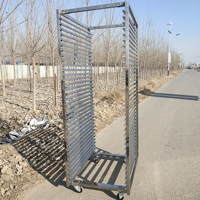 अच्छी कीमत 300 किलोग्राम लोडिंग वजन 30 स्तर स्टेनलेस स्टील केक शीतलन रैक फल सुखाने ट्रे ट्रॉली ऑनलाइन