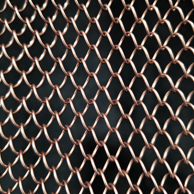 अच्छी कीमत  Metal Mesh Curtain Bronze finish Hanging Wire Mesh Room Dividers For Ceiling ऑनलाइन