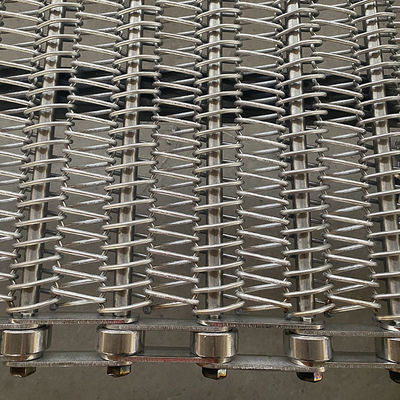 अच्छी कीमत Custom Chain Driven 304 Stainless Steel Spiral Wire Mesh Conveyor Belt for Fried Foods Industries ऑनलाइन