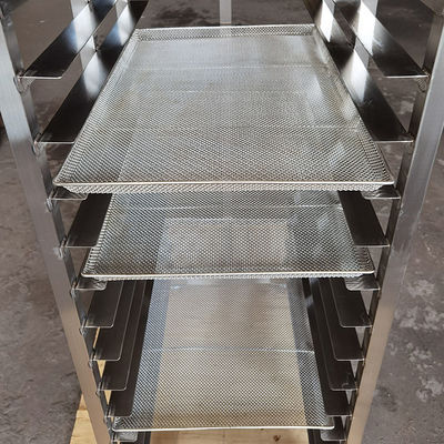अच्छी कीमत Custom Size Food Grade 304 Stainless Steel Drying Rack Trolley for 600x400 Trays ऑनलाइन