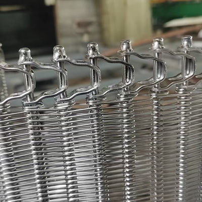 अच्छी कीमत Flexible Rod Conveyor Belt Stainless Steel Spiral Balanced Weave Wire Mesh Belt ऑनलाइन