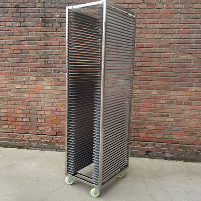 अच्छी कीमत रोटरी ओवन के लिए भारी शुल्क 30 स्तर 304 स्टेनलेस स्टील बेकरी रैक ट्रे ट्रॉली ऑनलाइन