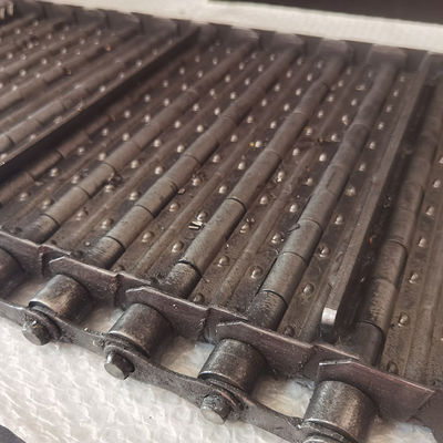 अच्छी कीमत पेशेवर कार्बन स्टील चेन प्लेट लिंक चिप हिंज्ड कन्वेयर बेल्ट ऑनलाइन