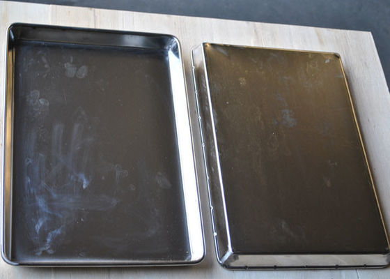 अच्छी कीमत Ss304 Ss316 बेकिंग ब्रेड के लिए कोई छेद एफडीए तार जाल ट्रे ऑनलाइन