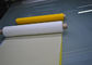 सफेद और पीले रंग के साथ एफडीए प्रमाणपत्र पॉलिएस्टर स्क्रीन प्रिंटिंग मेष