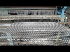 हल्के स्टील 45# 65Mn सादा बुना क्रिमड वायर मेष खदान Sieving Mesh