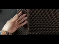 सजावटी लचीला सोना एल्यूमीनियम घुमावदार तार कपड़े लटकन धातु श्रृंखला लिंक जाल छत पर्दा एफ