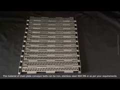 स्टेनलेस स्टील 304 316 छिद्रित प्लेट कन्वेयर बेल्ट