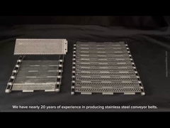 अनुकूलित आकार स्टेनलेस स्टील प्लेट लिंक कन्वेयर बेल्ट