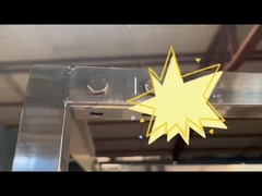 4 इंच के पहियों वाला स्टेनलेस स्टील रैक ट्रॉली 300 किलोग्राम