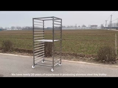 खाद्य ग्रेड स्टेनलेस स्टील 201 304 बेकरी ट्रे ट्रॉली