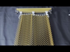 एल्यूमीनियम सर्पिल वायर कॉइल मेष छत पर्दा ट्रैक छत