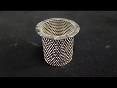 SS304 स्टेनलेस स्टील धातु छिद्रित फिल्टर जाल ट्यूब पाइप सिलेंडर तत्वों के साथ छेद खाद्य Gr