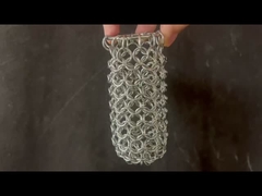 स्टेनलेस स्टील चेनमेल रिंग मेष बैग