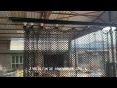 सोने का रंग का मुखौटा सजावटी धातु कुंडल पर्दे सर्पिल बुनाई पर्दा