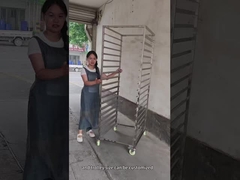 300 किलोग्राम लोडिंग वजन 30 स्तर स्टेनलेस स्टील केक शीतलन रैक फल सुखाने ट्रे ट्रॉली