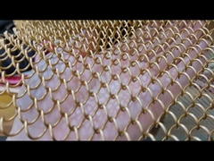 शादी के लिए सजावटी धातु कुंडल पर्दे की जाली, झरना कक्ष विभाजक