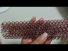  धातु की जाली का पर्दा कांस्य फ़िनिश छत के लिए लटकते तार की जाली के कमरे के डिवाइडर