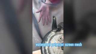 वाटरप्रूफ 65 माइक्रोन काले रंग का पॉलिएस्टर स्क्रीन मेष