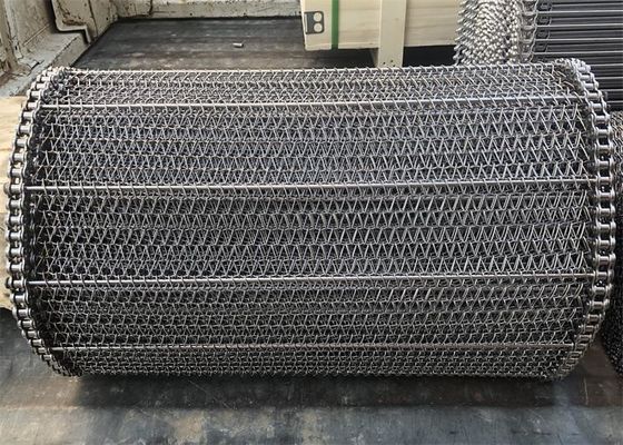 डायमीटर 0.5mm-5mm स्टेनलेस स्टील वीव चेन वायर मेश कन्वेयर बेल्ट रस्टप्रूफ