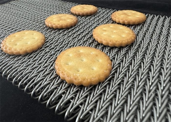 स्टेनलेस स्टील वायर मेष कम्पाउंड संतुलित बुनाई कन्वेयर बेल्ट कॉर्डवेव कन्वेयर बेल्ट