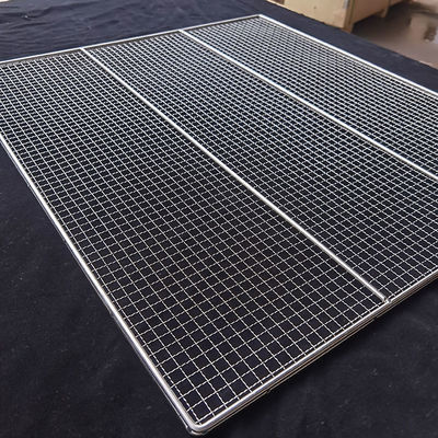 कस्टम आकार SUS 304 खाद्य कुकी वायर मेष ट्रे ओवन बेकिंग के लिए