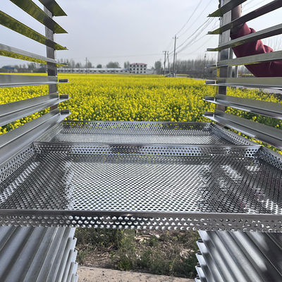 गर्मी प्रतिरोध इकट्ठे 20 ट्रे 304 स्टेनलेस स्टील Dehydrator सुखाने फल ट्रॉली के लिए आम अनानास