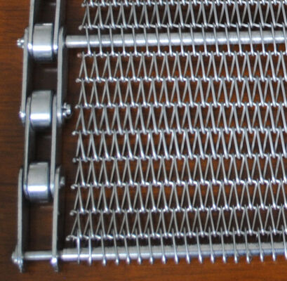 अच्छी कीमत कस्टम गर्मी प्रतिरोधी निरंतर खाद्य ss304 धातु कार्बन स्टील बिस्किट पिज्जा ओवन बेकरी चेन सर्पिल तार जाल कन्वेयर बेल्ट ऑनलाइन