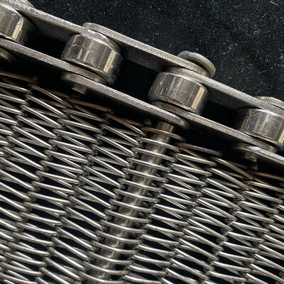 अच्छी कीमत खाद्य ग्रेड उच्च तापमान धातु कार्बन जाल फ्लश ग्रिड ओवन चेन लिंक बुनाई सर्पिल कन्वेयर स्टेनलेस स्टील तार बेल्ट ऑनलाइन