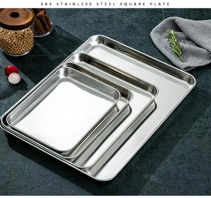 खाना पकाने के लिए स्टेनलेस स्टील 304 1.5 मिमी छिद्रित बेकिंग ट्रे