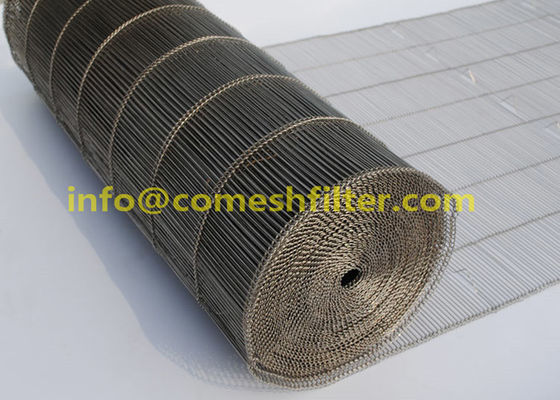 अच्छी कीमत ब्रेड बेकिंग 0.9MM फ्लैट फ्लेक्स वायर मेष कन्वेयर बेल्ट ऑनलाइन
