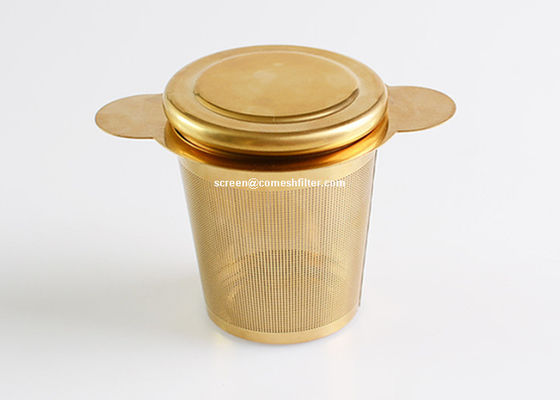 100x65 मिमी गोल्ड स्टेनलेस चाय Infuser ढीली पत्ती चाय के लिए