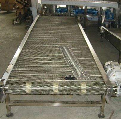 अच्छी कीमत 25.4mm Pitch 304 SGS Steel Mesh Conveyor Belt With Chain Link ऑनलाइन