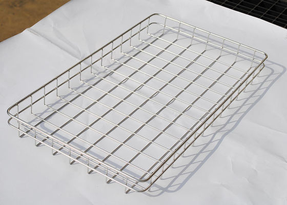 अच्छी कीमत Customized 304 Stainless Steel 30mm Holes Wire Mesh Tray 60cm X 40cm ऑनलाइन