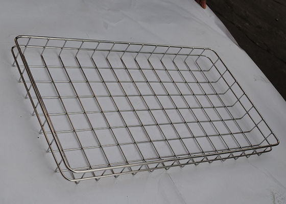 अच्छी कीमत Resuable 304 FDA 3mm Stainless Steel Wire Mesh Tray Baking Bread ऑनलाइन